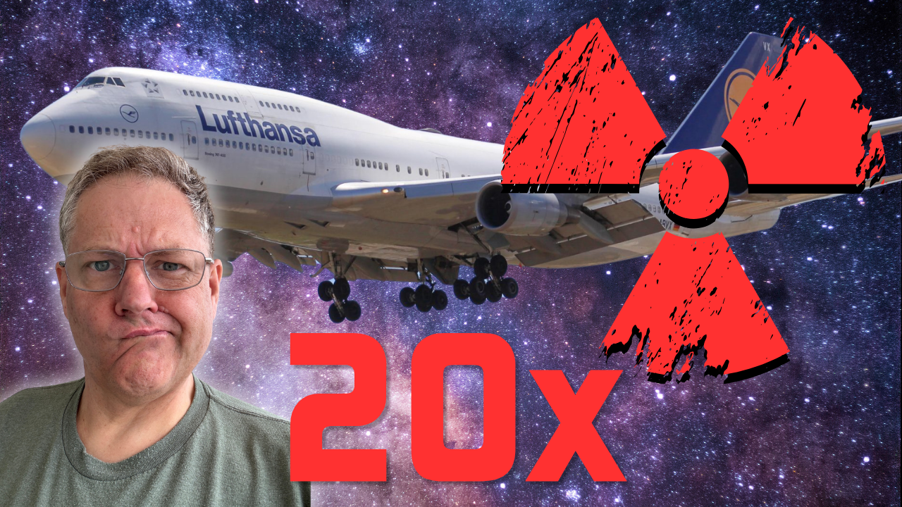 I took a radiation detector on a airliner